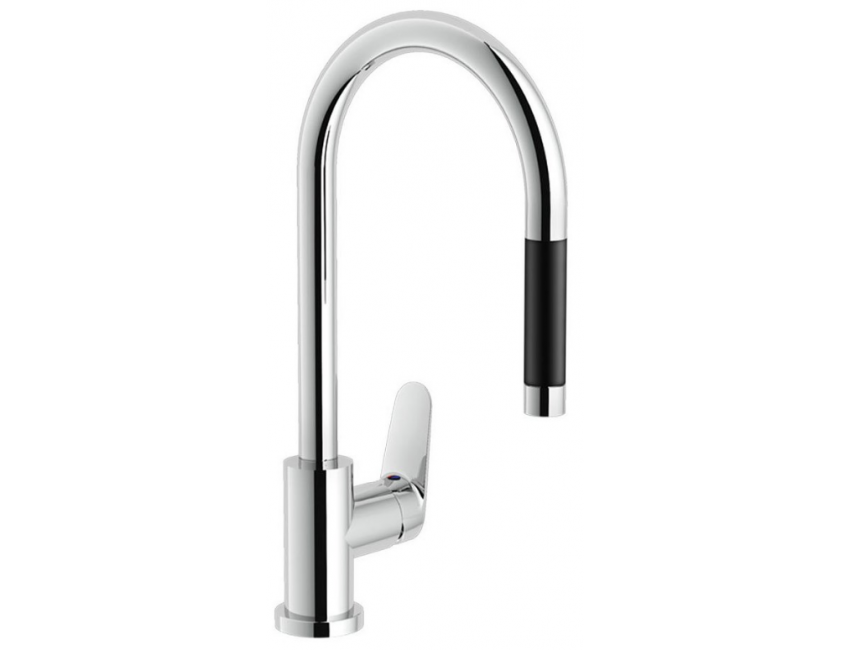 Nobili miscelatore lavello cucina con doccia estraibile Blues BS101137/1CR
