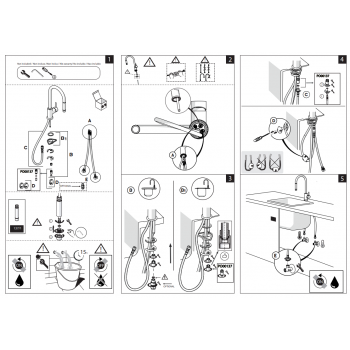 Nobili mischer Spüle Küche Herausziehbare Handbrause Blues BS101117CR