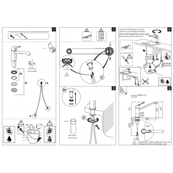 Nobili mischer Spüle Küche Herausziehbare Handbrause Blues BS101117CR