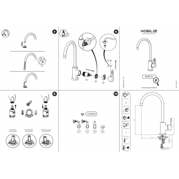 Nobili mischer Spüle Küche New Road RD00113/1CR