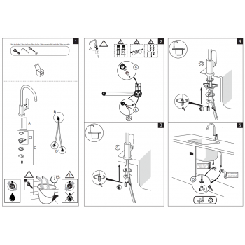 Nobili miscelatore lavello cucina con bocca girevole New Road RD00134CR