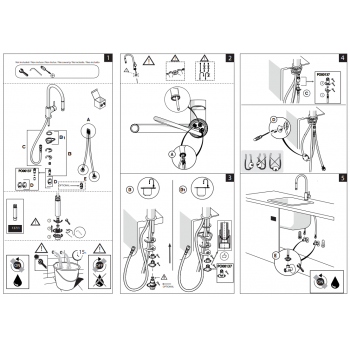 Nobili miscelatore lavello cucina con doccia estraibile New Road RD00137/1CR