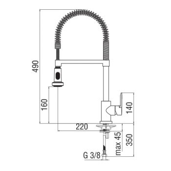 Nobili mischer Spüle Küche New Road RD00113/1CR