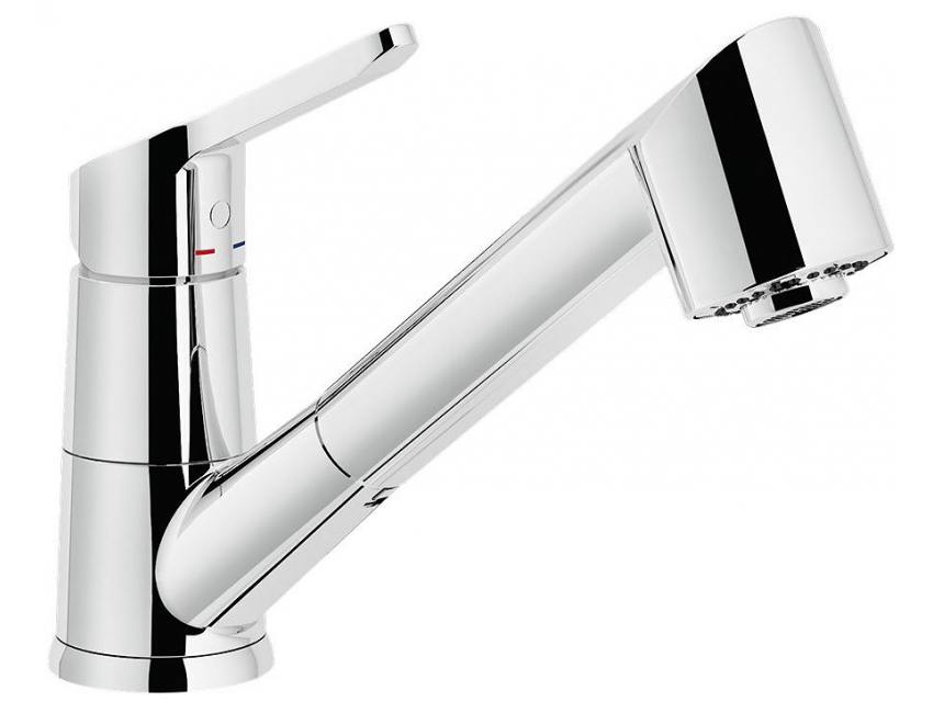 Nobili miscelatore lavello cucina con doccia estraibile New Road T7 RD00127/1T7CR