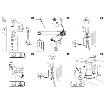 Nobili mischer Spüle Küche mit Schwenkbarer Auslauf New Road T7 RD00123/1T7CR