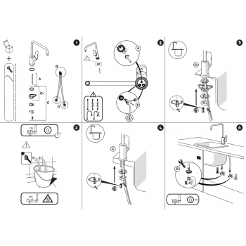 Nobili miscelatore lavello cucina con bocca girevole Sky SY97134CR