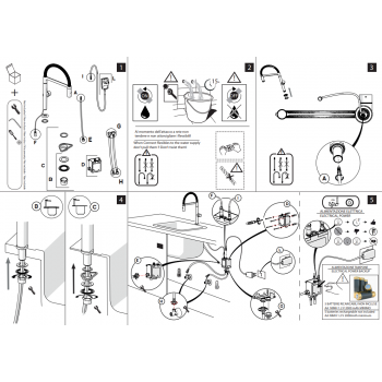 Nobili mischer Spüle Küche mit Schwenkbarer Körper Sky SY97113/25CR