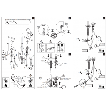 Nobili miscelatore lavello cucina a scomparsa AQ93500CR