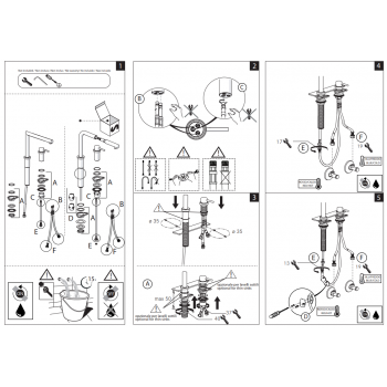 Nobili mischer Spüle Küche mit Einbau-Auslauf AQ93500CR