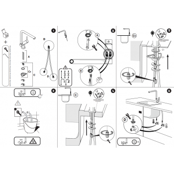 Nobili miscelatore lavello cucina sottofinestra Acquerelli AQ93114CR