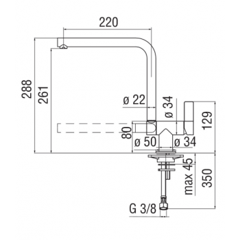 Nobili mischer Spüle Küche unter fenester Acquerelli AQ93114CR