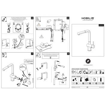 Nobili miscelatore lavello cucina sottofinestra Live LV00117/71CR
