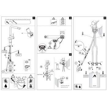 Nobili miscelatore bassa pressione lavello cucina con bocca girevole BPLV113CR