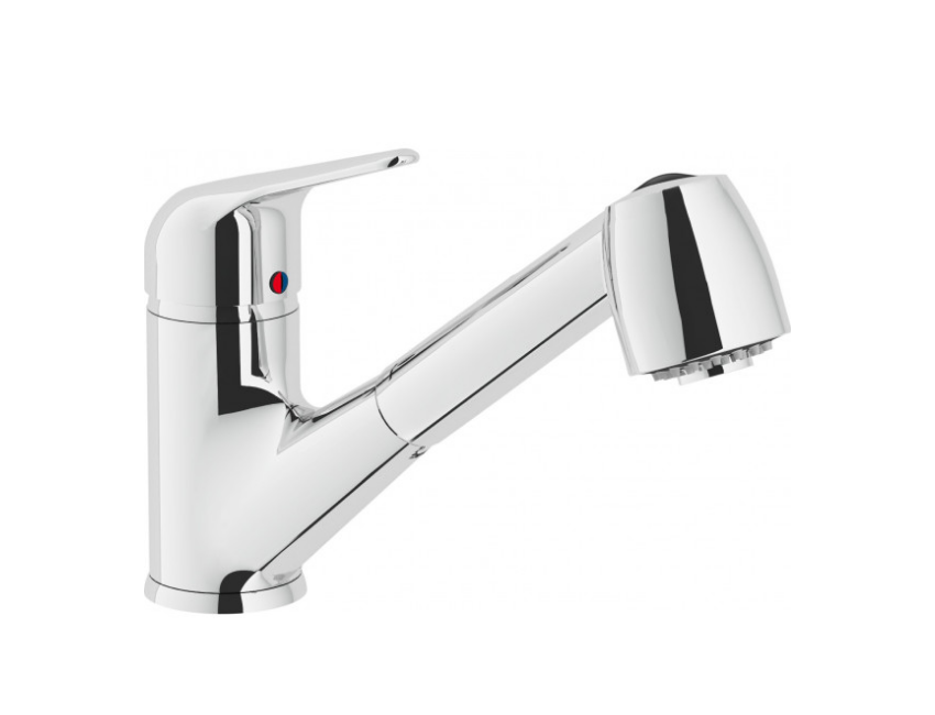 Nobili miscelatore bassa pressione lavello cucina con doccia estraibile BP16117/--JCR