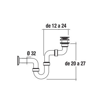 Badezimmer Badmöbel 120 cm aus eiche hell mit Waschtisch Veneto 2 loch