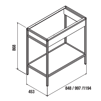 Badezimmer Badmöbel 80 cm aus eiche hell mit Waschtisch