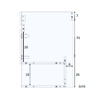 Badzusammensetzung Dakota 80 cm mit Nordik badmöbel, spiegel und waschtisch