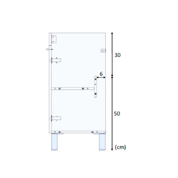 Composizione bagno Koncept da 80 cm con mobile bianco lucido, specchio e lavabo