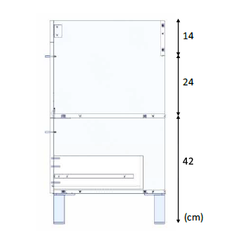 Badezimmerschrank auf dem boden 60 cm glänzend weiß mit spiegel