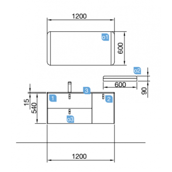 Aufgehängt Badezimmerschrank 90 cm weiß opak mit spiegel