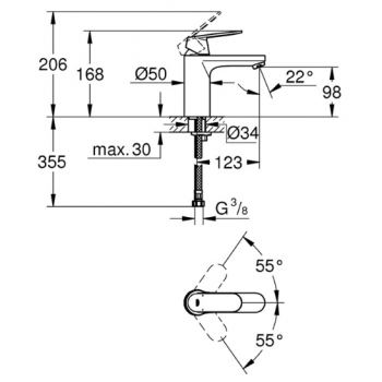 Grohe Eurosmart Miscelatore monocomando per Lavabo 23327000
