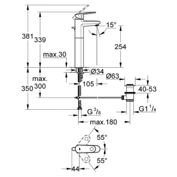 GROHE MISCELATORE BIDET EURODISC COSMO