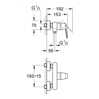 Grohe Miscelatore monocomando Eurosmart Cosmopolitan per doccia 32838000