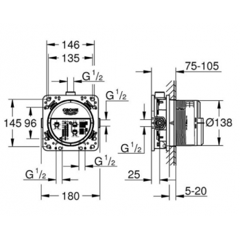 Grohe Corpo incasso universale Rapido SmartBox 35600000