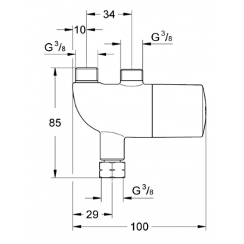 Grohe Dispositivo termostatico anti - scottatura Grohtherm Micro 34487000