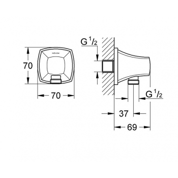 GROHE MISCELATORE BIDET EURODISC COSMO