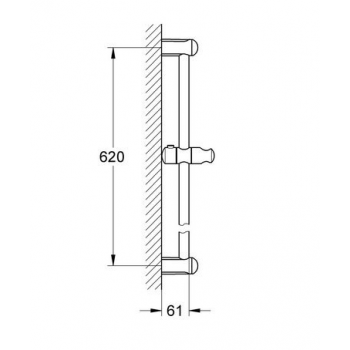 Grohe Asta doccia 600 mm Tempesta 27523000