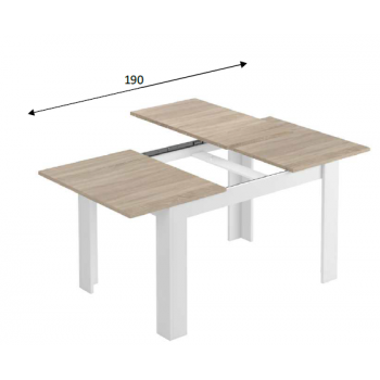 Settimino 45 cm bianco frassinato