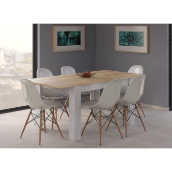 Settimino 45 cm bianco frassinato