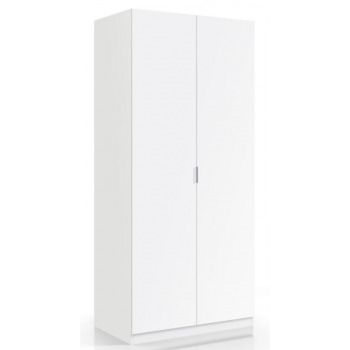 Armadio 180 cm Bianco 2 ante