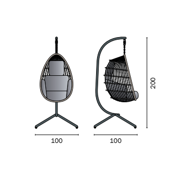 Gartensessel Antigua mit Kissen