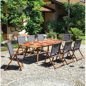 Tisch Ravello 150x90 cm ausziehbar in Aluminium