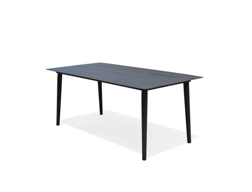 Tavolo Capalbio 180x90 cm in alluminio antracite