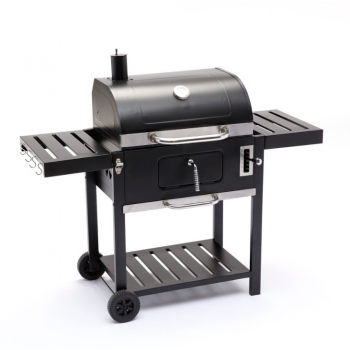 BARBECUE A GAS MOBILETTO CON RUOTE FORNO TERMOMETRO 4 BRUCIATORI PIEZO RACCOGLITORE OLIO 4F DELUXE