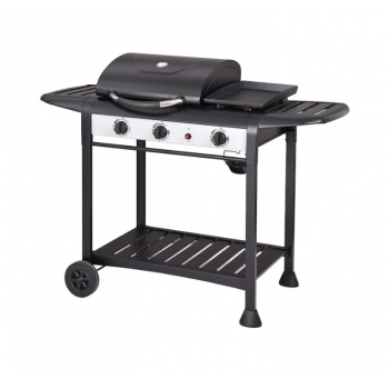 Barbecue a gas in acciaio con 3 bruciatori