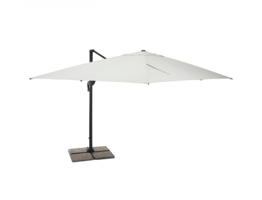 Ombrellone Ischia 4x3 m beige in alluminio