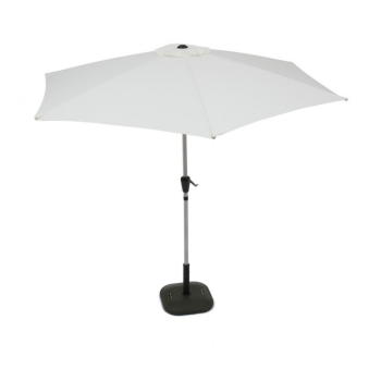 Ombrellone Marsiglia 3x2 m bianco in alluminio