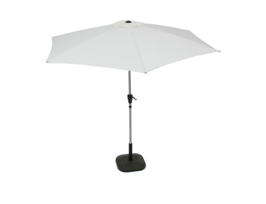 Ombrellone Marsiglia 3x2 m bianco in alluminio