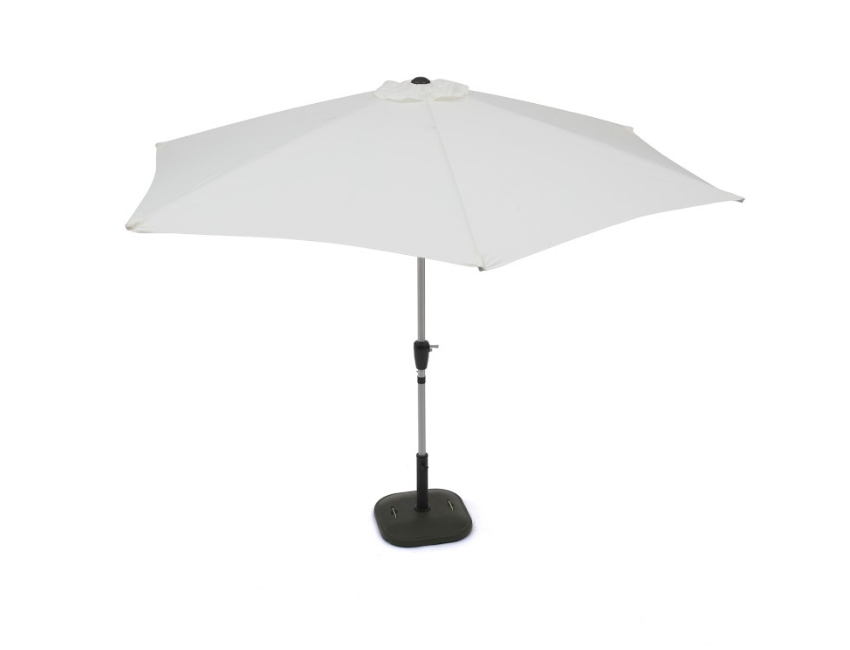 Ombrellone Parigi rotondo 300 cm bianco in alluminio