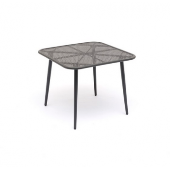 Tavolo Mesh traforato in acciaio