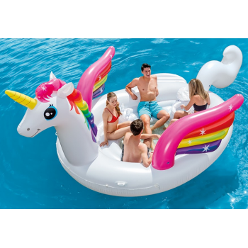 Unicorno gonfiabile e galleggiante Party Island Intex