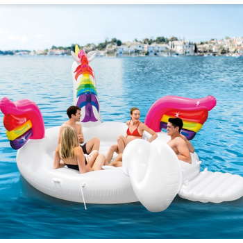 Unicorno gonfiabile e galleggiante Party Island Intex