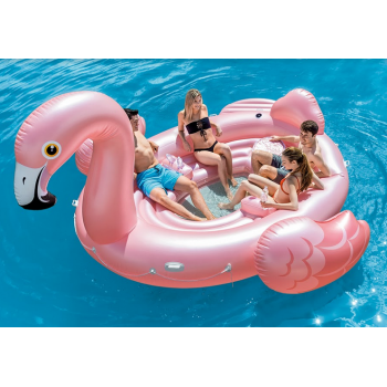 Fenicottero gonfiabile party island galleggiante Intex