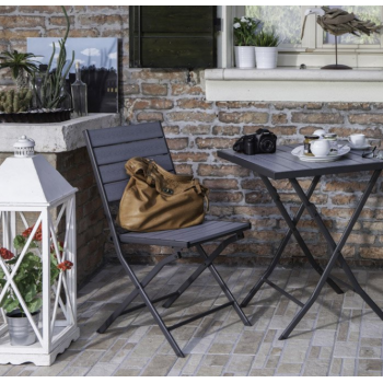 SET BIRRERIA GIARDINO TAVOLO 2 PANCHE PIANO IN LEGNO NATURALE STRUTTURA IN FERRO ESTERNO ARREDO