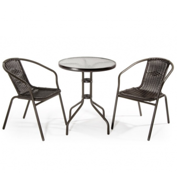 Set Elettra pieghevole in polywood