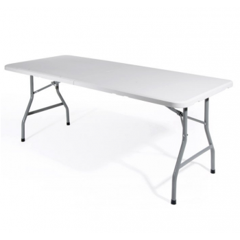 Tavolo set birreria pieghevole in HDPE bianco